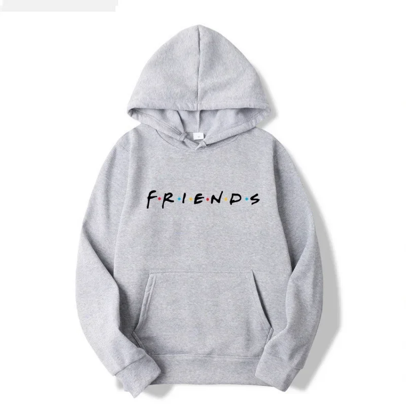 2024 New Autumn and winter fashion friends hoodie sweatshirt white friend shirt and hat hooded sweatshirt for men and women - Image 2