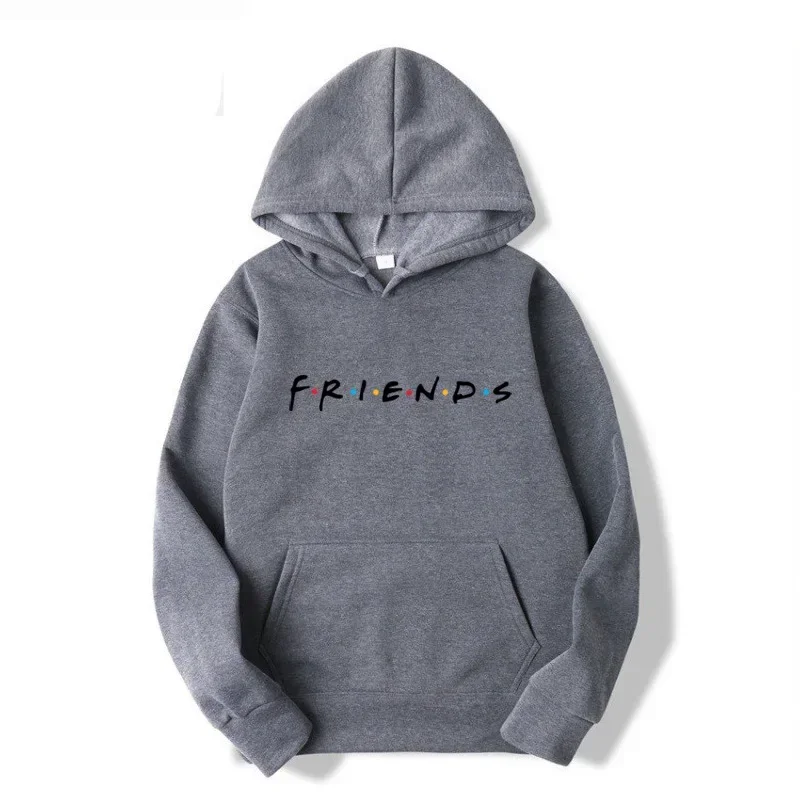 2024 New Autumn and winter fashion friends hoodie sweatshirt white friend shirt and hat hooded sweatshirt for men and women - Image 6